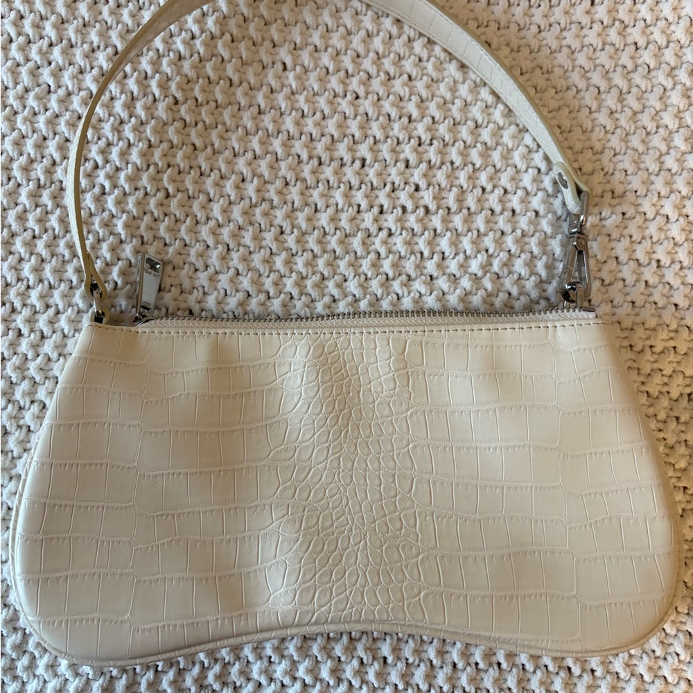 JW PEI Cream Crocodile-Embossed Women's Bag